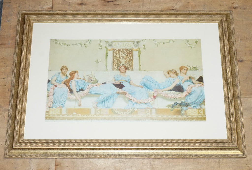 VINTAGE PAINTING PRINT 'INTERCLUDE' BY WILLIAM REYNOLDS-STEPHENS 82 X 113 CM