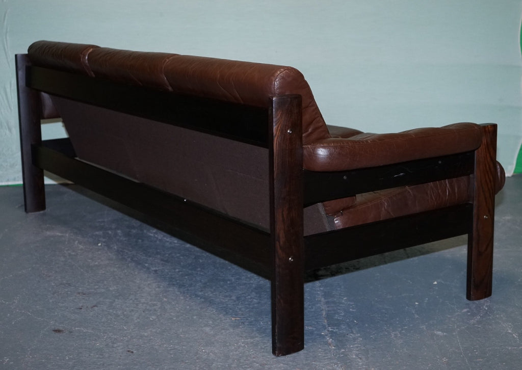 SCANDiNAVIAN ViNTAGE EKORNES STRESSLESS THREE SEATER SOFA