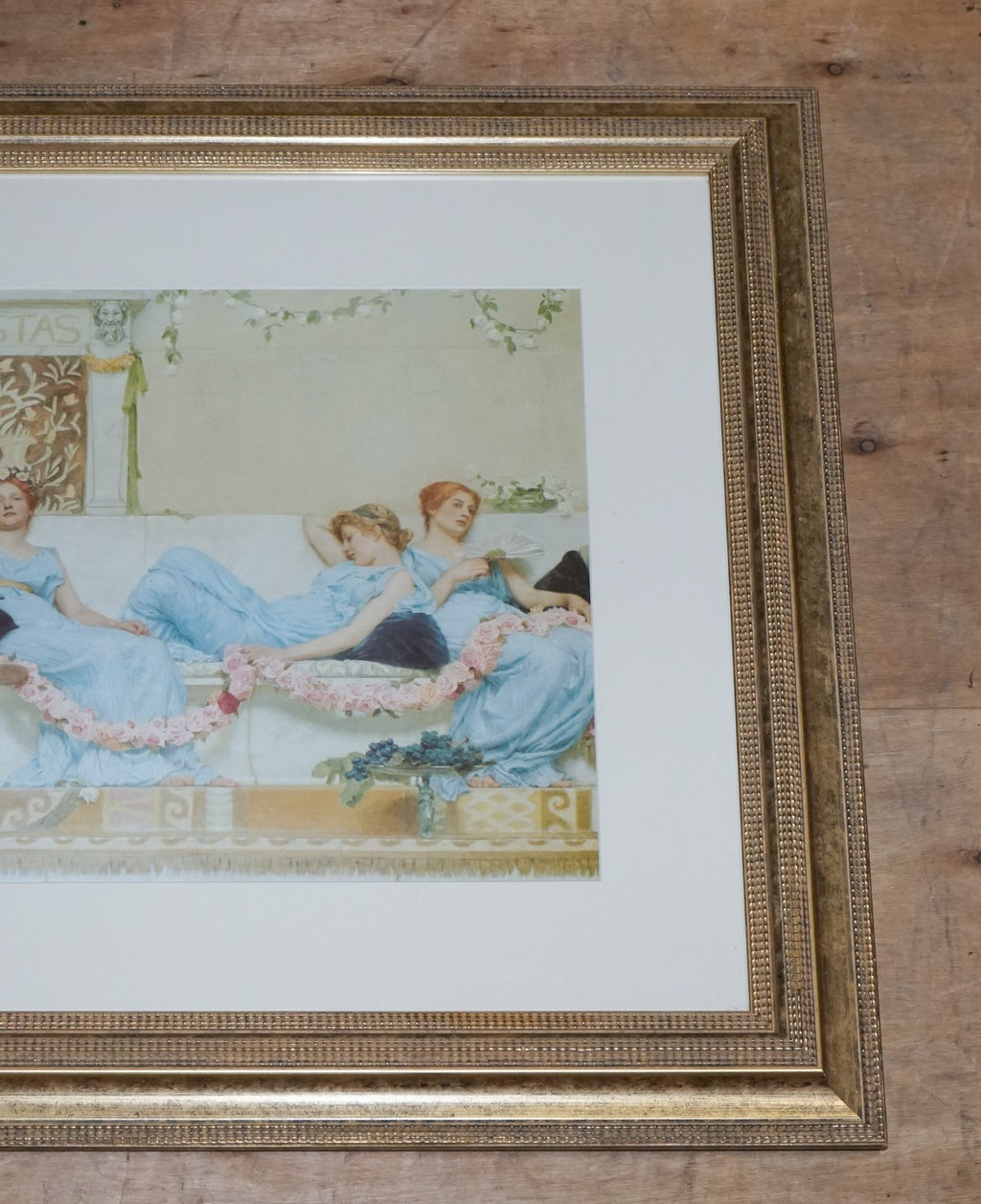 VINTAGE PAINTING PRINT 'INTERCLUDE' BY WILLIAM REYNOLDS-STEPHENS 82 X 113 CM