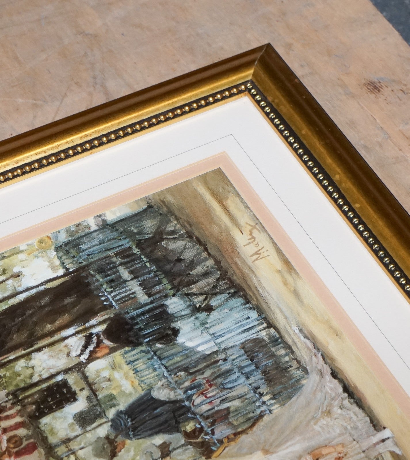 VINTAGE VICTORIAN STYLE PRINT ''SUMMER CAROUSEL'' BY ALAN MALEY 64 X 79 CM