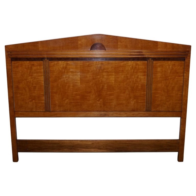 VINTAGE QUEEN SIZE AMERICAN HICKORY WHITE GENESIS BIEDEMEIER HEADBOARD