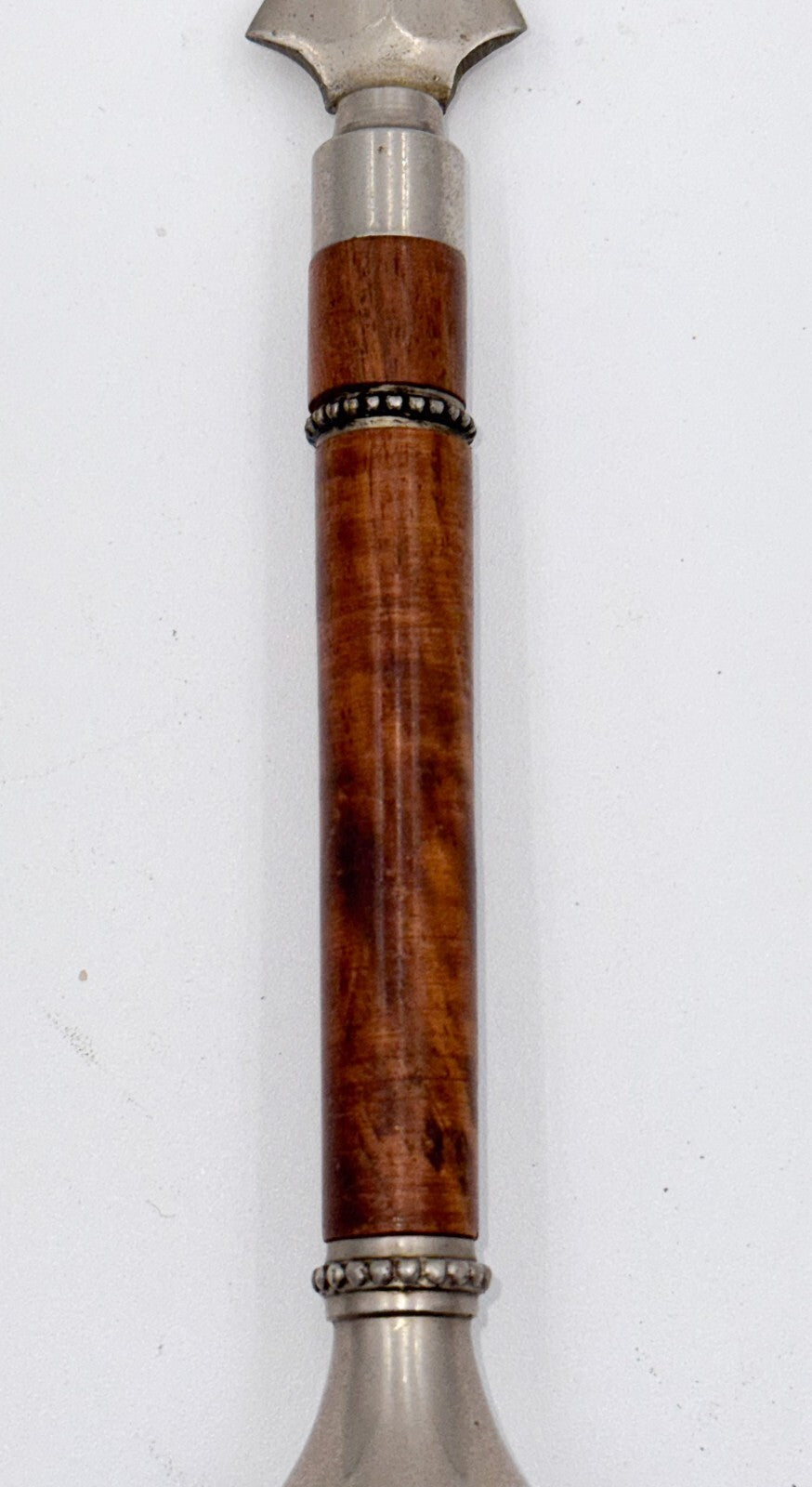 ANTIQUE ENGLISH WALNUT RECEPTION DESK LETTER SET MAGNIFYING GLASS