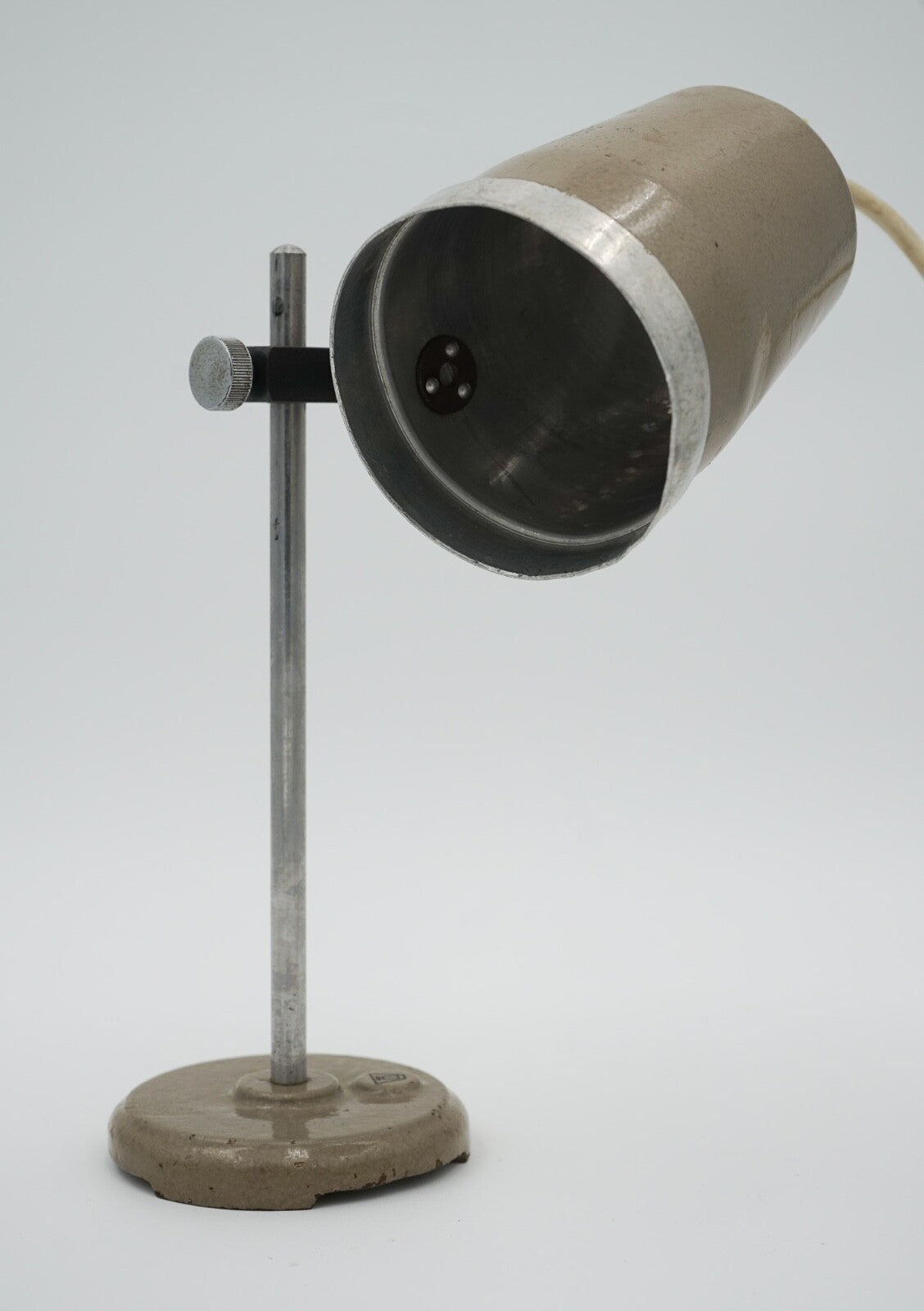 1940'S ENGLISH SALVAGED LABORATORY SCHOOL TABLE ADJUSTABLE LIGHT 007