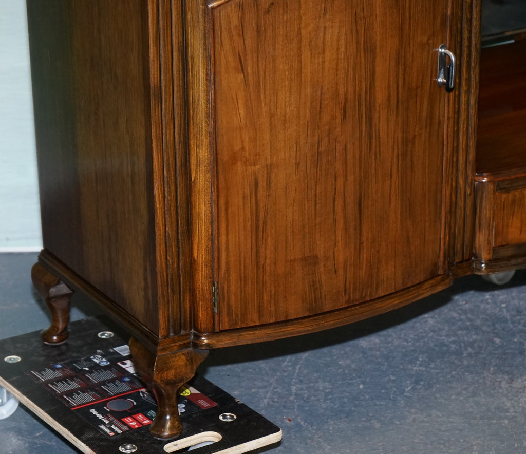 1930s ART DECO C.W.S CABINET WORKS DRESSING TABLE WITH MIRROR