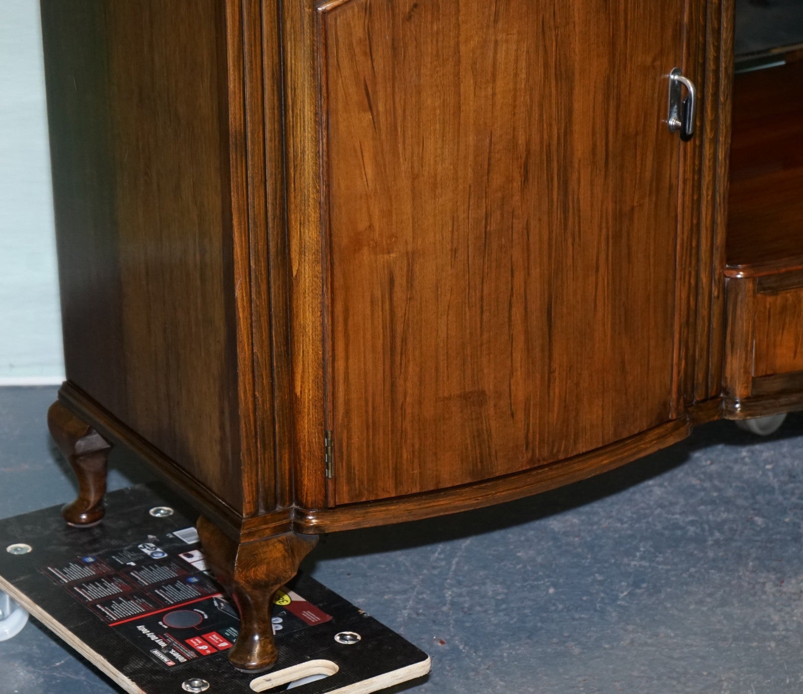 1930s ART DECO C.W.S CABINET WORKS DRESSING TABLE WITH MIRROR