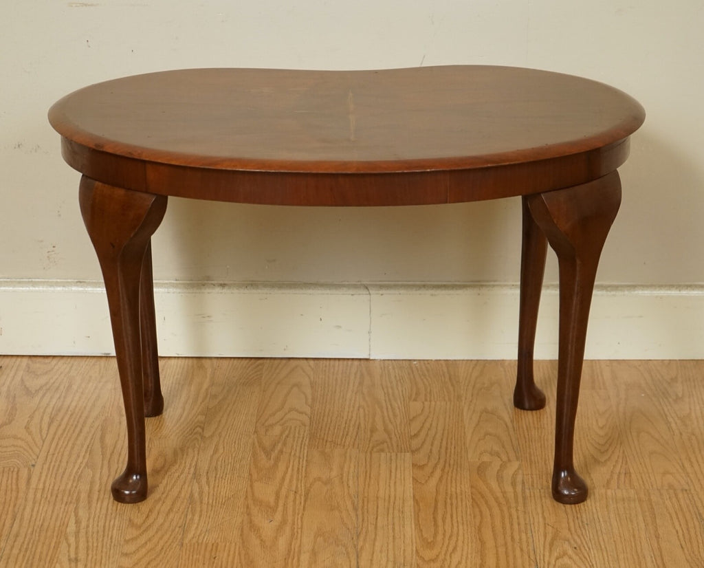 GORGEOUS KIDNEY ART DECO HARDWOOD SIDE END PLANT TABLE