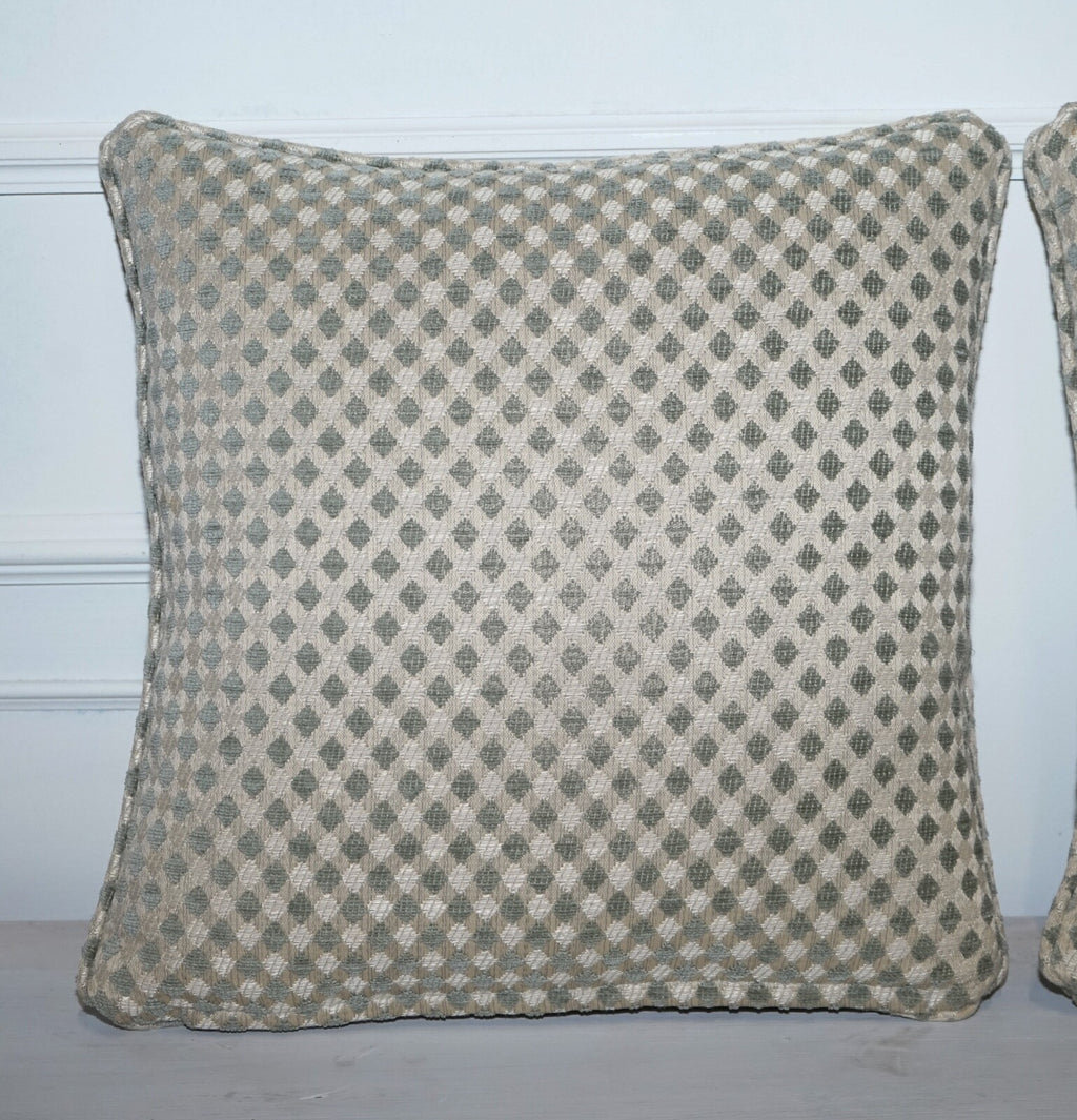 VINTAGE DURESTA DUCK SCATTER CUSHION CREAM AND SAGE
