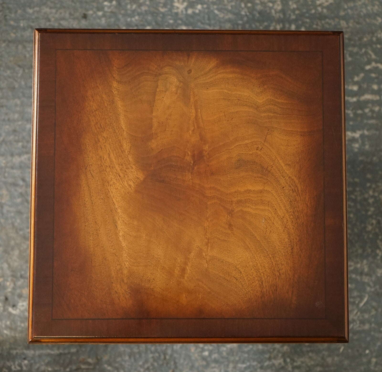 BEVAN FUNNEL REVOLVING BOOKCASE END TABLE RAISED ON BRASS CASTORS