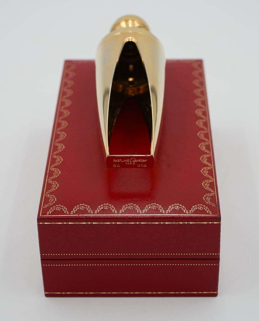 CARTIER LUXURY GOLD ATOMISER PARFUM FLACON “EAU DE PARFUM” BOXED DECORATiVE