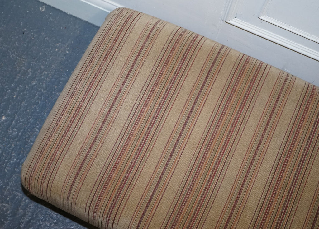 VINTAGE PARKER KNOLL FABRIC FOOTSTOOL OTTOMAN MATCHING SOFA AVAILABLE