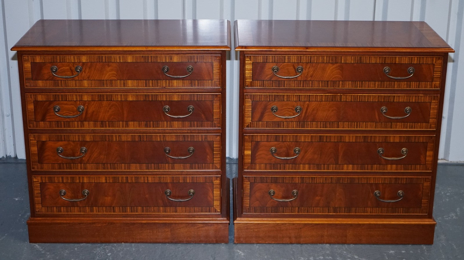 PAIR OF LARGE EDWARDIAN STYLE CHEST OF DRAWERS MADE BY PAUL SMITH BRIGHTON (1/3)