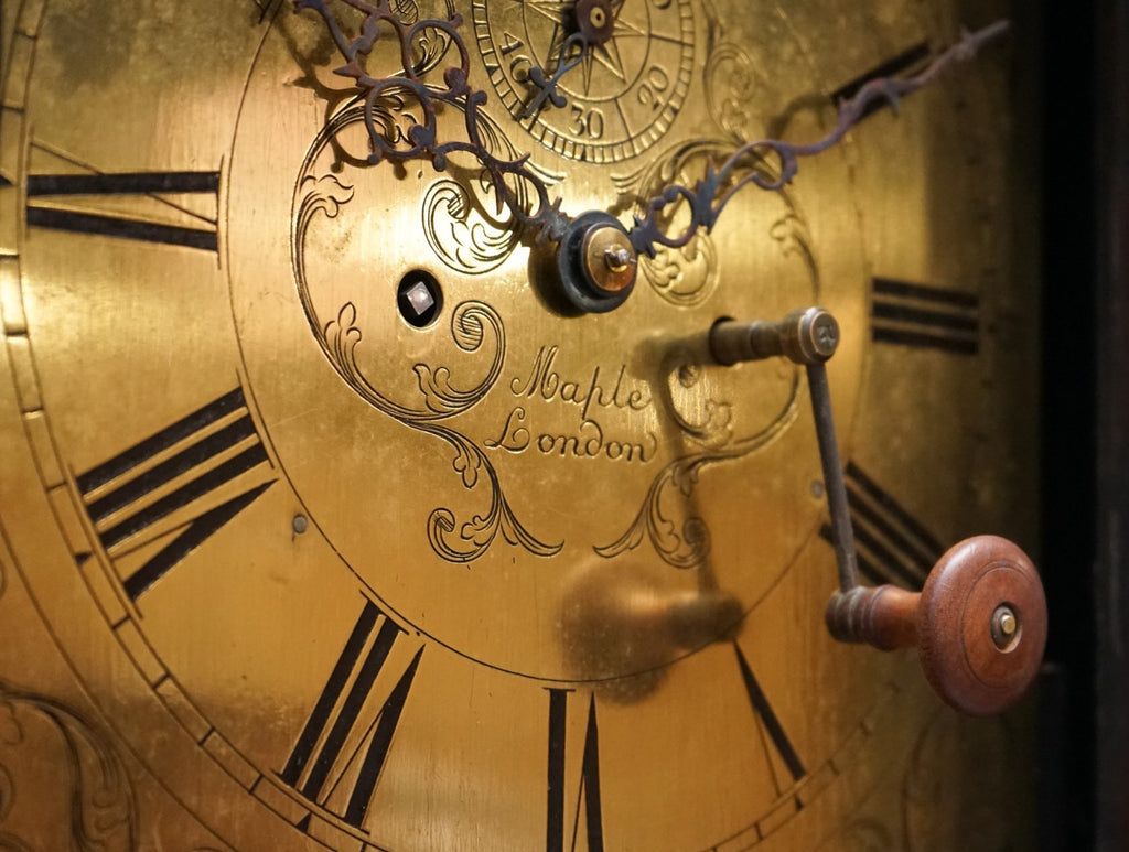 ANTIQUE ENGLISH ARTS & CRAFTS 8 DAY LONGCASE GRANDFATER CLOCK BY MAPLE LONDON
