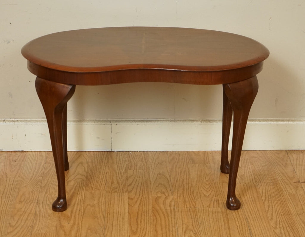 GORGEOUS KIDNEY ART DECO HARDWOOD SIDE END PLANT TABLE