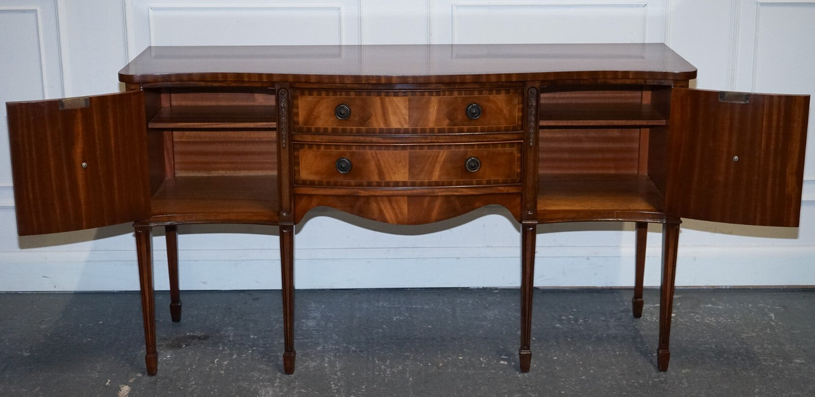VINTAGE EDWARDIAN STYLE HARDWOOD SIDEBOARD MADE BY JAYCEE FURNITURE
