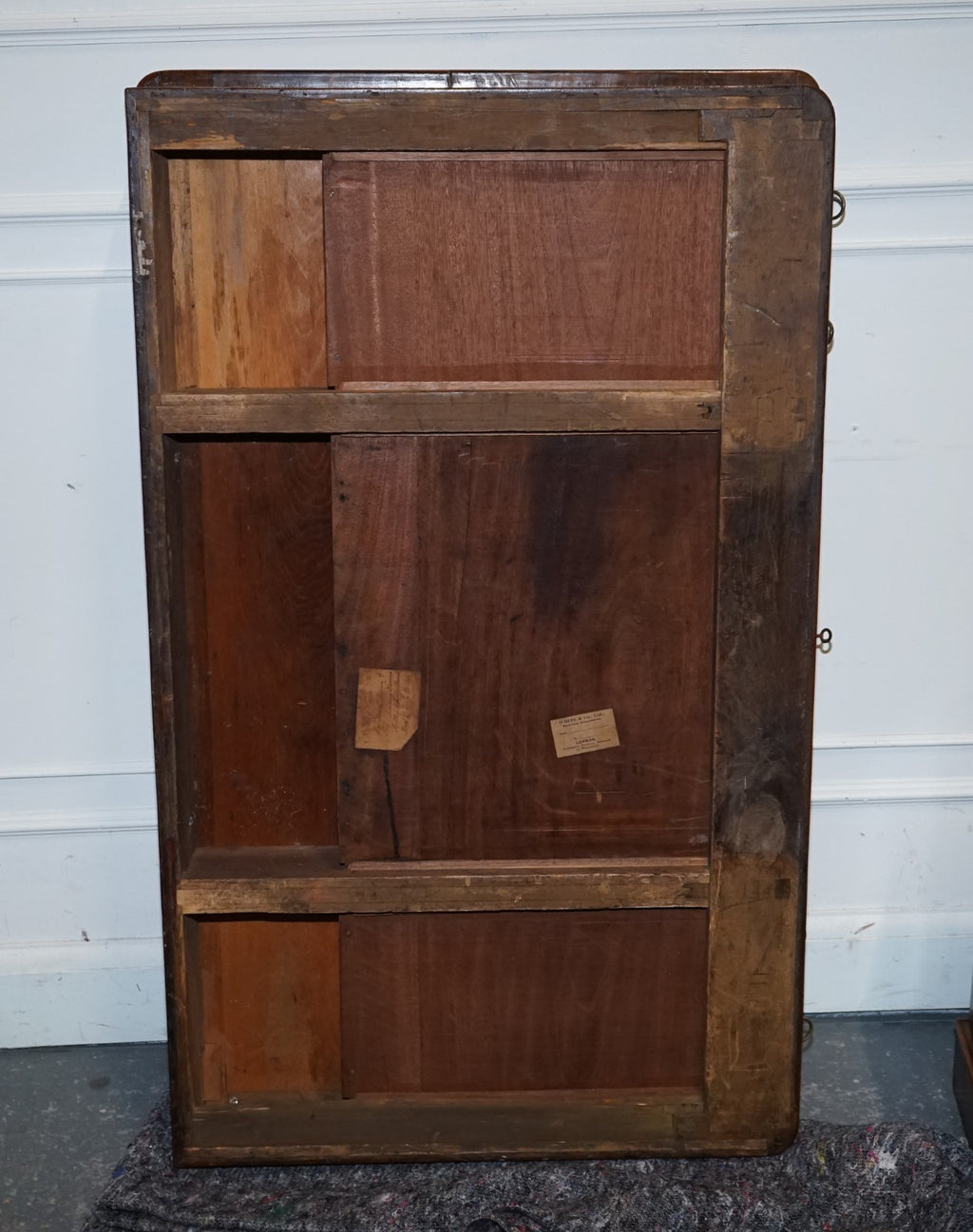 IMPORTANT ROYAL DRUCE & CO LONDON 1840's RESTORED BURR WALNUT TWIN PEDESTAL DESK