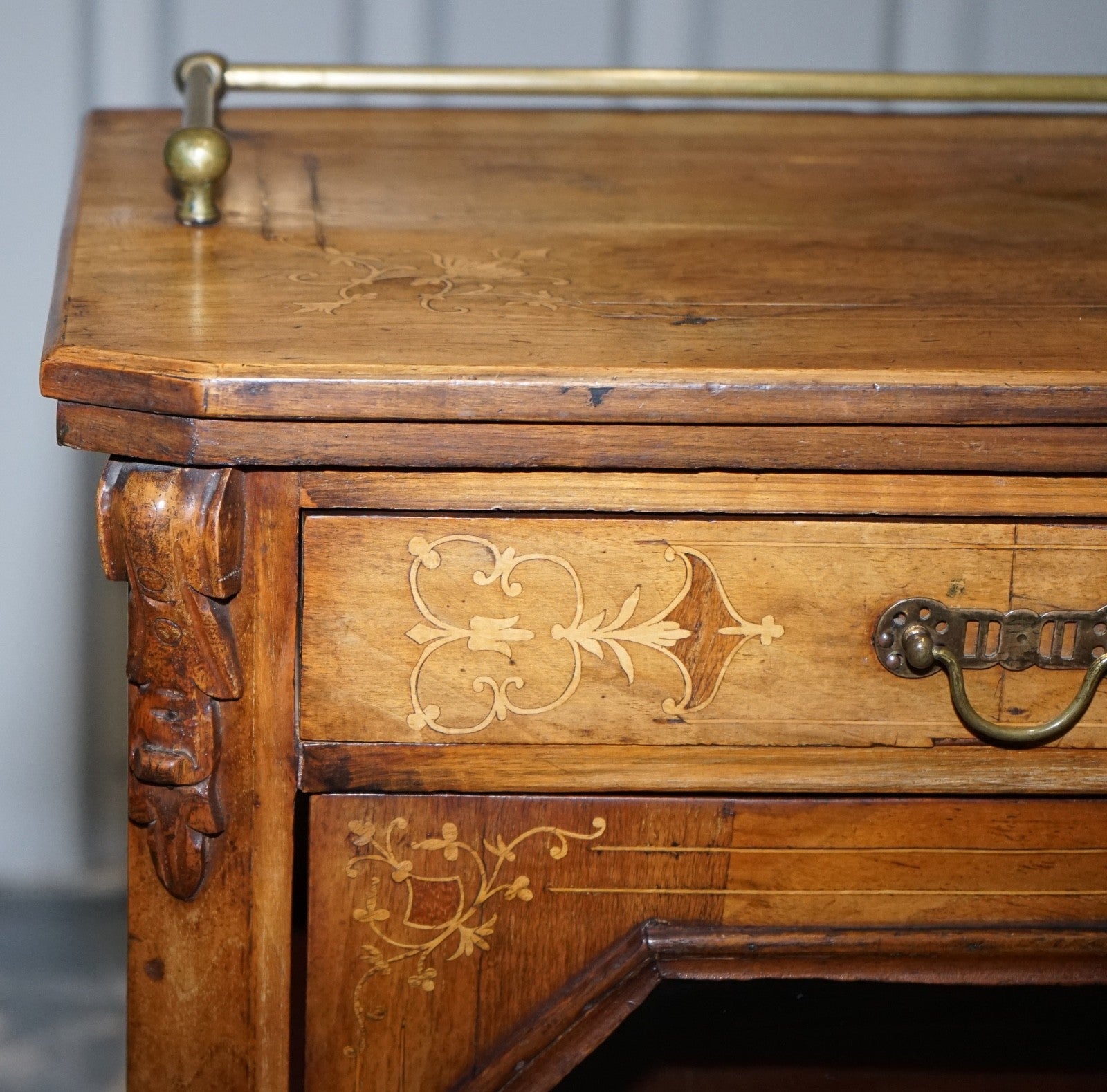 19TH CENTURY VICTORIAN INLAID WALNUT MARQUETRY PIER GLAZED MUSIC CABINET