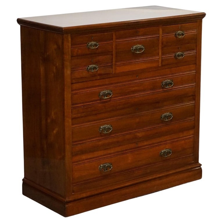 ANTIQUE 1904 ARTS & CRAFTS PERIOD CHEST OF DRAWERS MADE BY HARRIS LEBUS