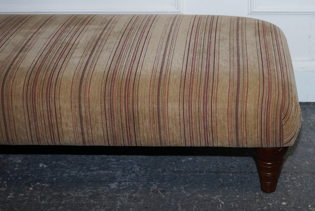 VINTAGE PARKER KNOLL FABRIC FOOTSTOOL OTTOMAN MATCHING SOFA AVAILABLE