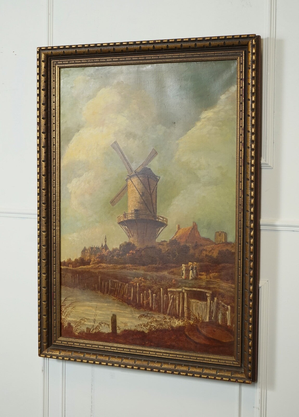 PAINTING AFTER JACOB VAN RUISDAEL THE MILL WIJK-BIJ-DUURSTEDE DUTCH 1628-1682