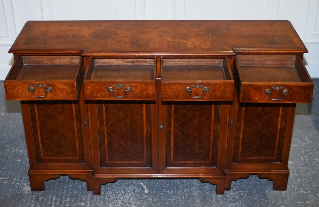 VINTAGE BURR WALNUT SIDEBOARD MADE BY JAN SMITH BRIGHTON