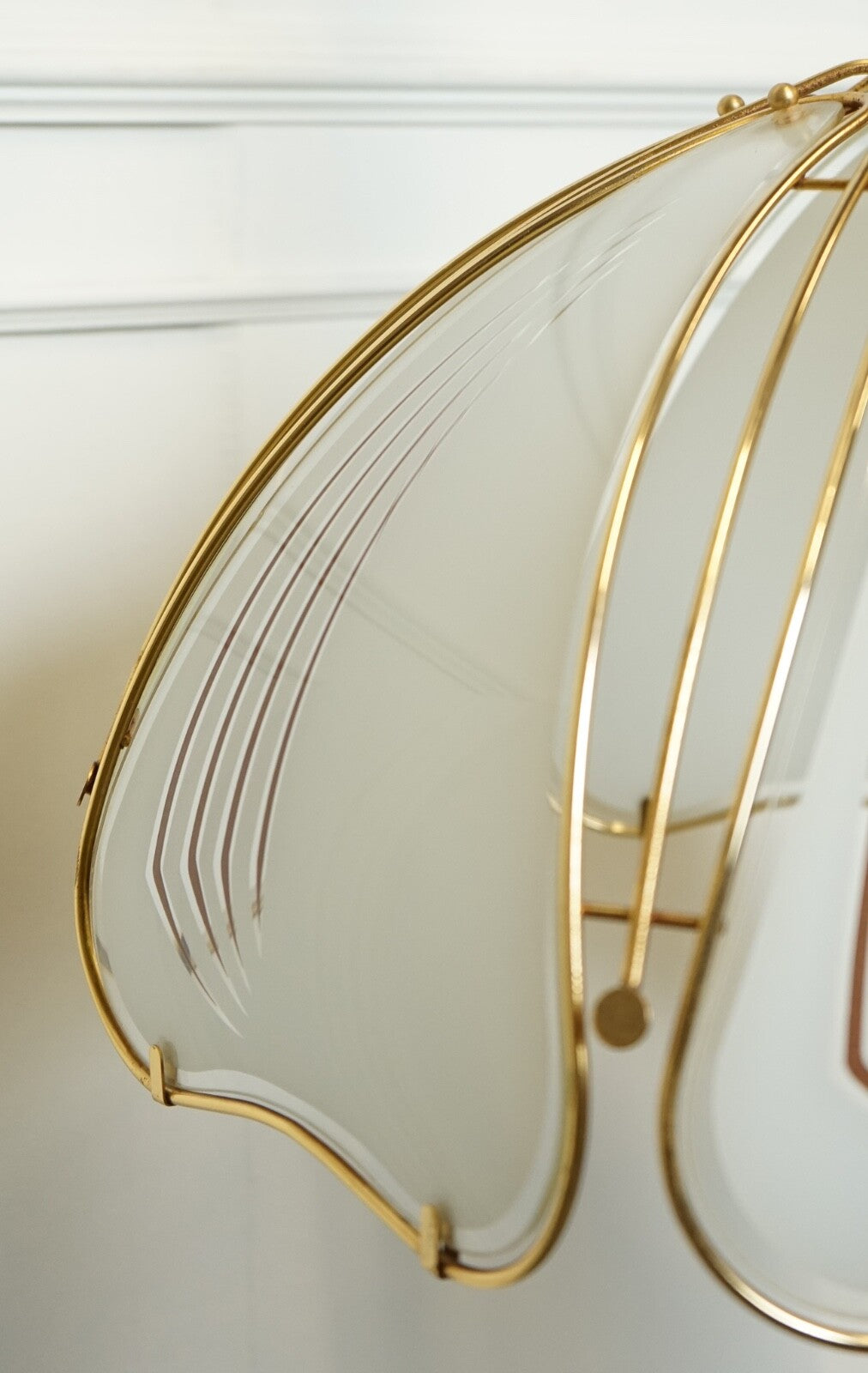 LOVELY ITALIAN ART DECO STYLE CHANDELIER LAMP