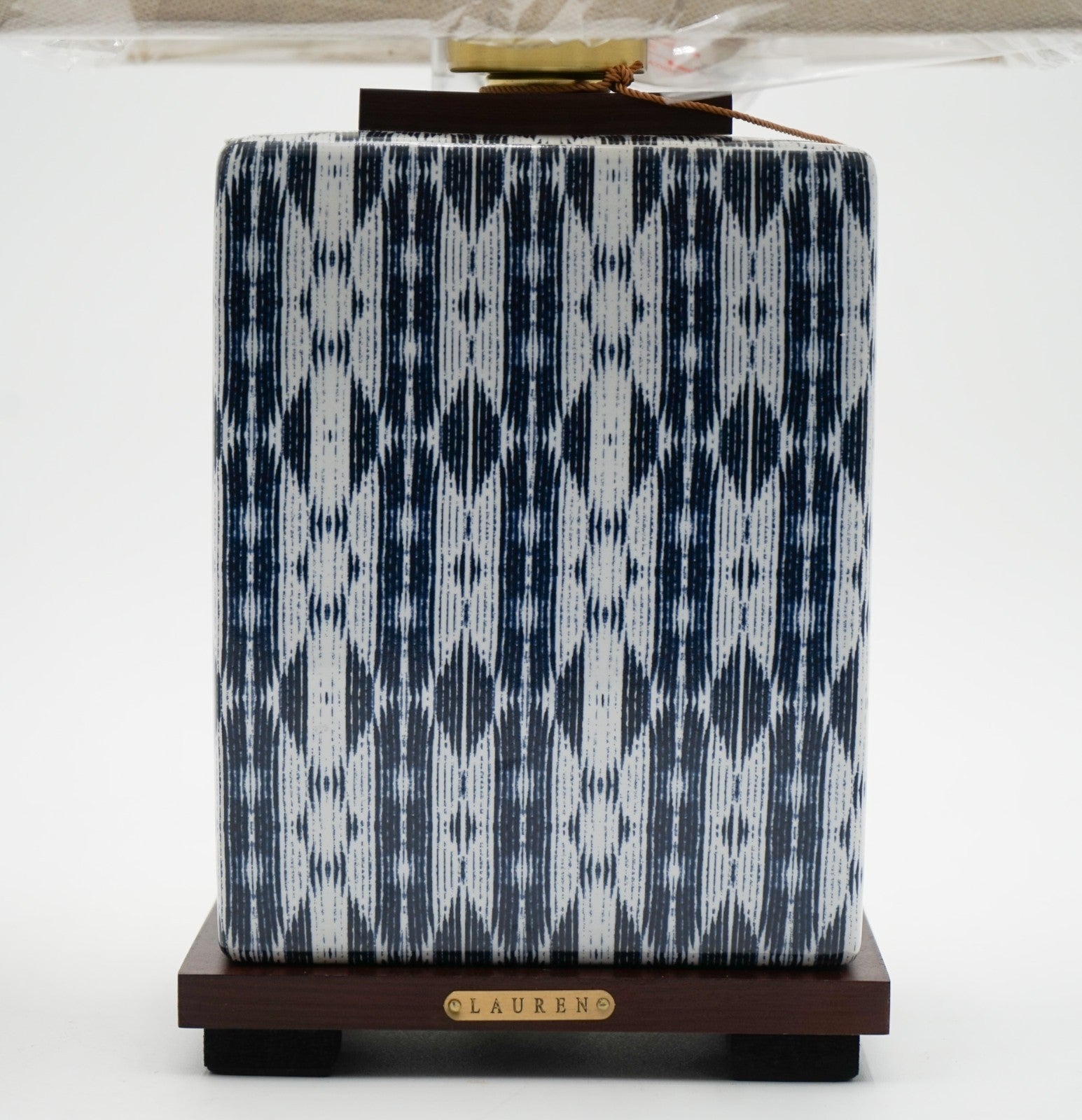 PAIR OF RALPH LAUREN EX DISPLAY CERAMIC BLUE TABLE LAMPS INCLUDING SHADES (1/1)