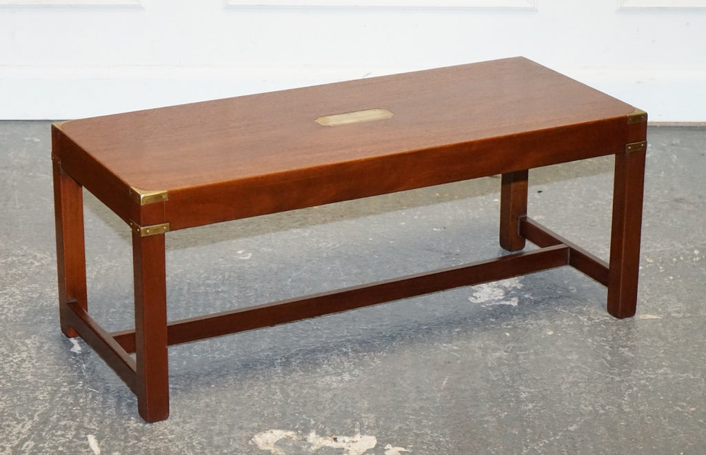 RESTORED VINTAGE HARRODS LONDON REH KENNEDY MILiTARY CAMPAIGN COFFEE TABLE