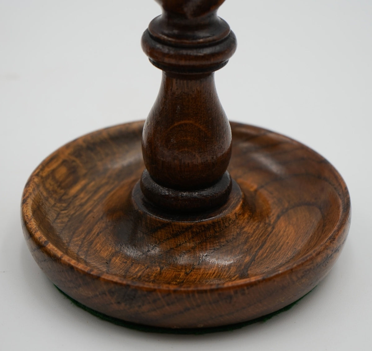 EARLY ViCTORIAN PAIR OF ENGLISH OAK BARLEY TWIST CANDLE STICKS (5)