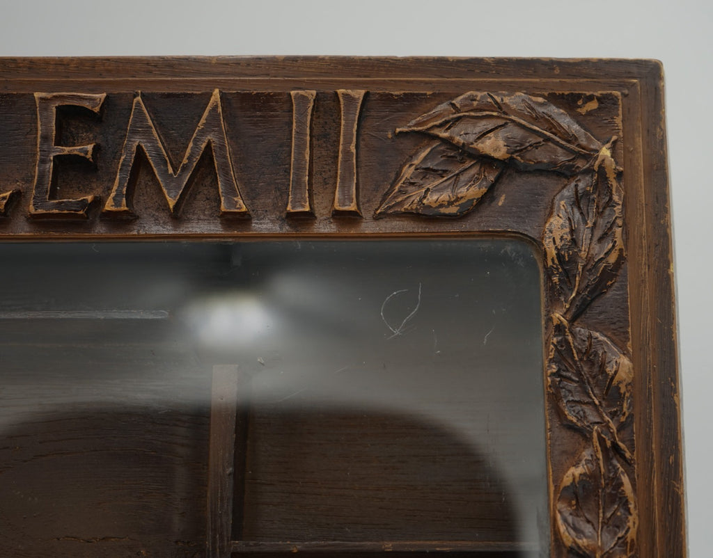 ANTIQUE ANGLO DUTCH CIGAR CO. WILLEM II OAK GLAZED SHOP COUNTER DISPLAY CABINET