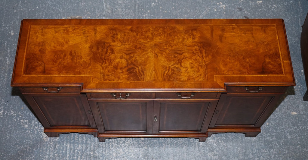 VINTAGE BURR WALNUT SIDEBOARD MADE BY JAN SMITH BRIGHTON
