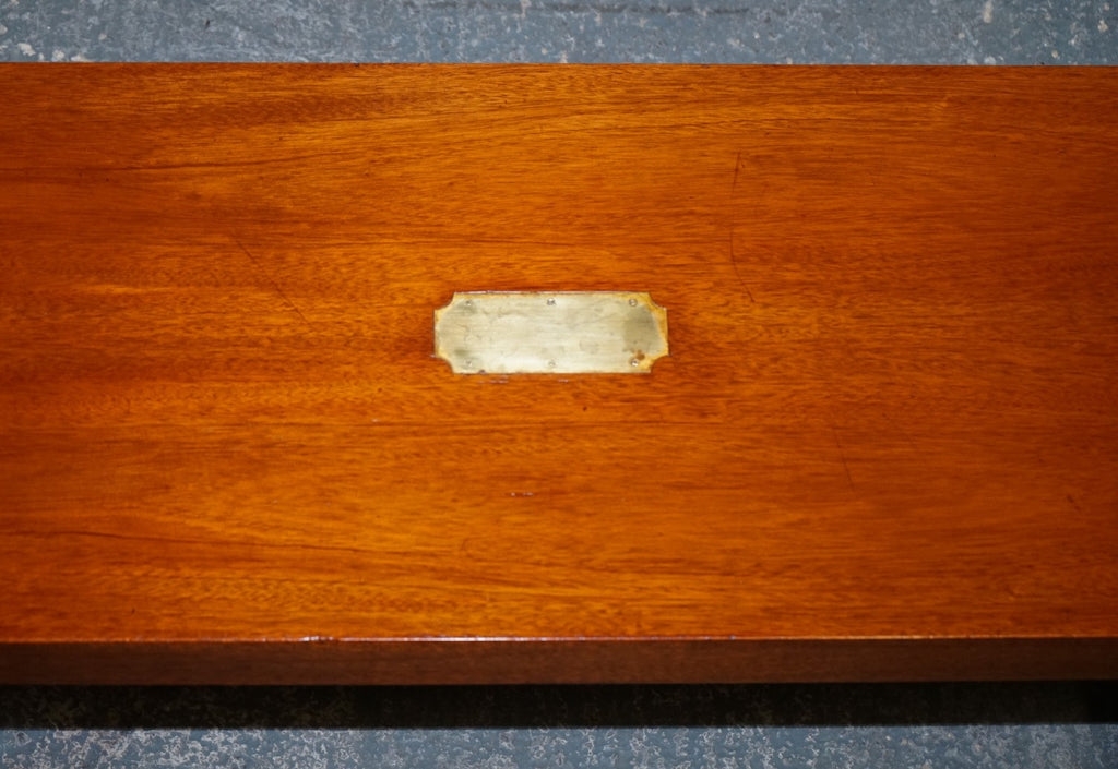 RESTORED HARRODS KENNEDY LONDON MILITARY CAMPAIGN COFFEE TABLE