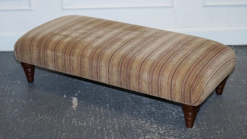 VINTAGE PARKER KNOLL FABRIC FOOTSTOOL OTTOMAN MATCHING SOFA AVAILABLE