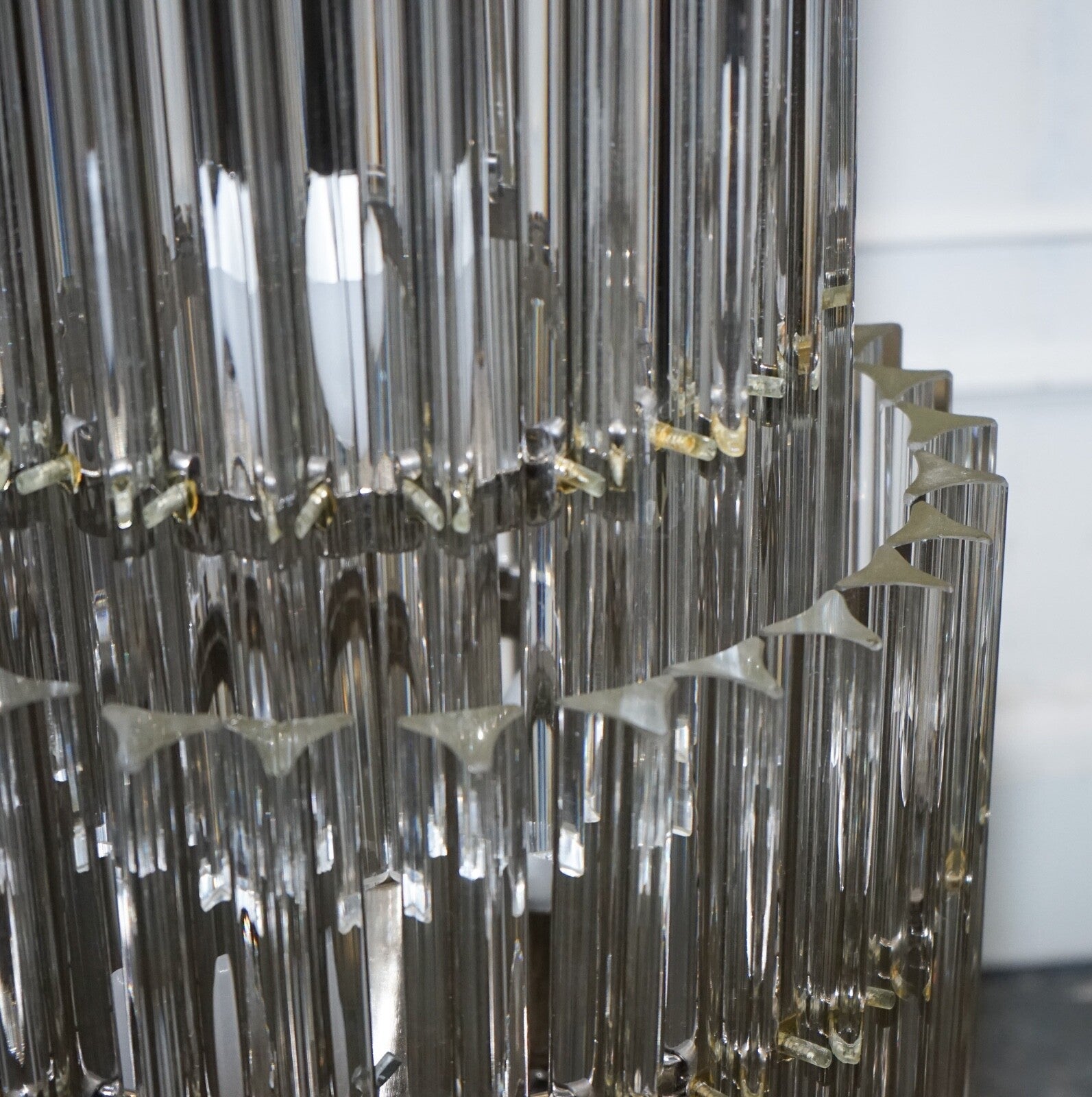 STUNNING LARGE MURANO GLASS  EICHHOLTZ ELDORADO ART DECO STYLE FLOOR LAMP