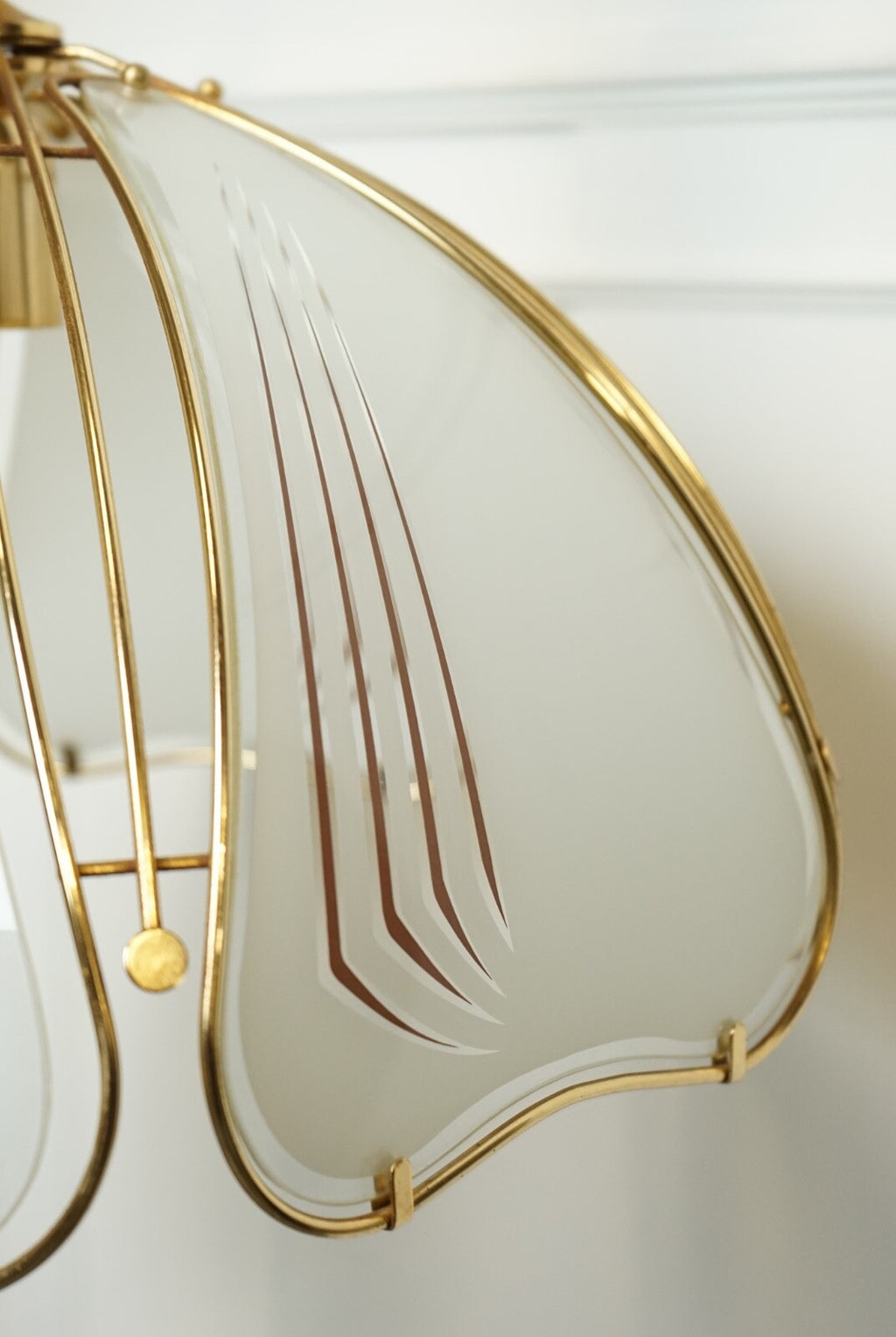 LOVELY ITALIAN ART DECO STYLE CHANDELIER LAMP