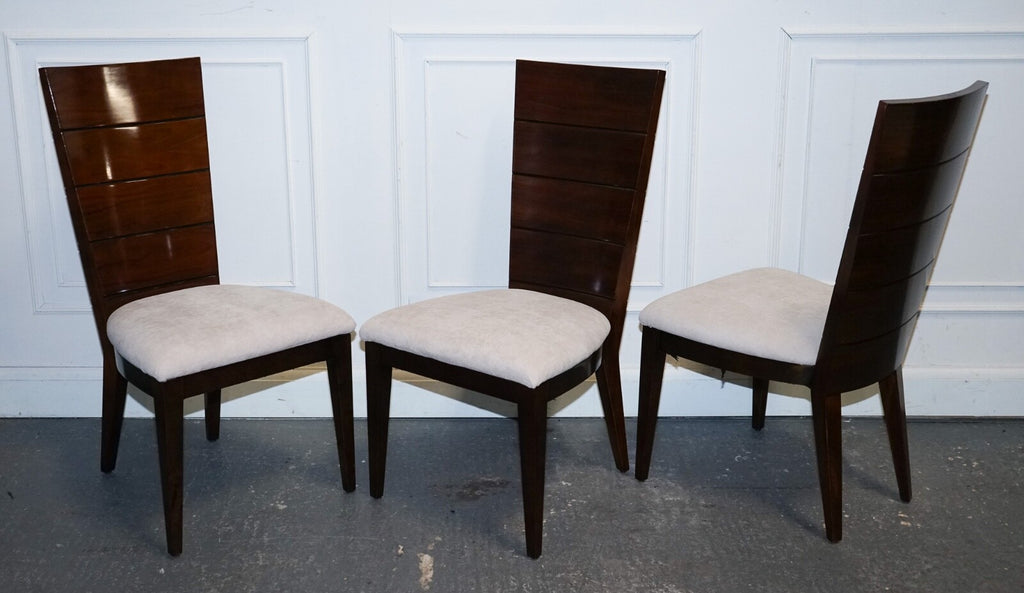 SET OF  10 DINING ART DECO STYLE CHAIRS BY GIORGIO COLLECTION ITALIAN DESIGNER