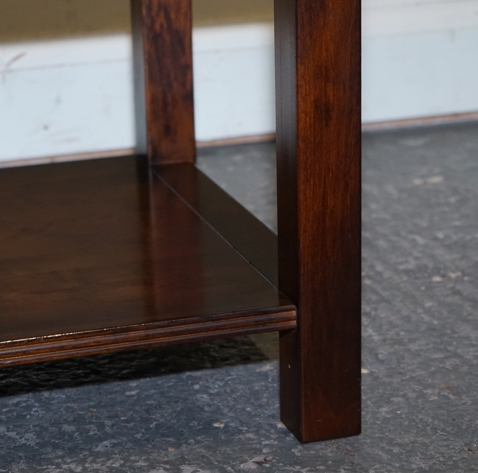 VINTAGE SINGLE MILITARY CAMPAIGN MAHOGANY & BRASS NIGHTSTAND BEDSIDE TABLE