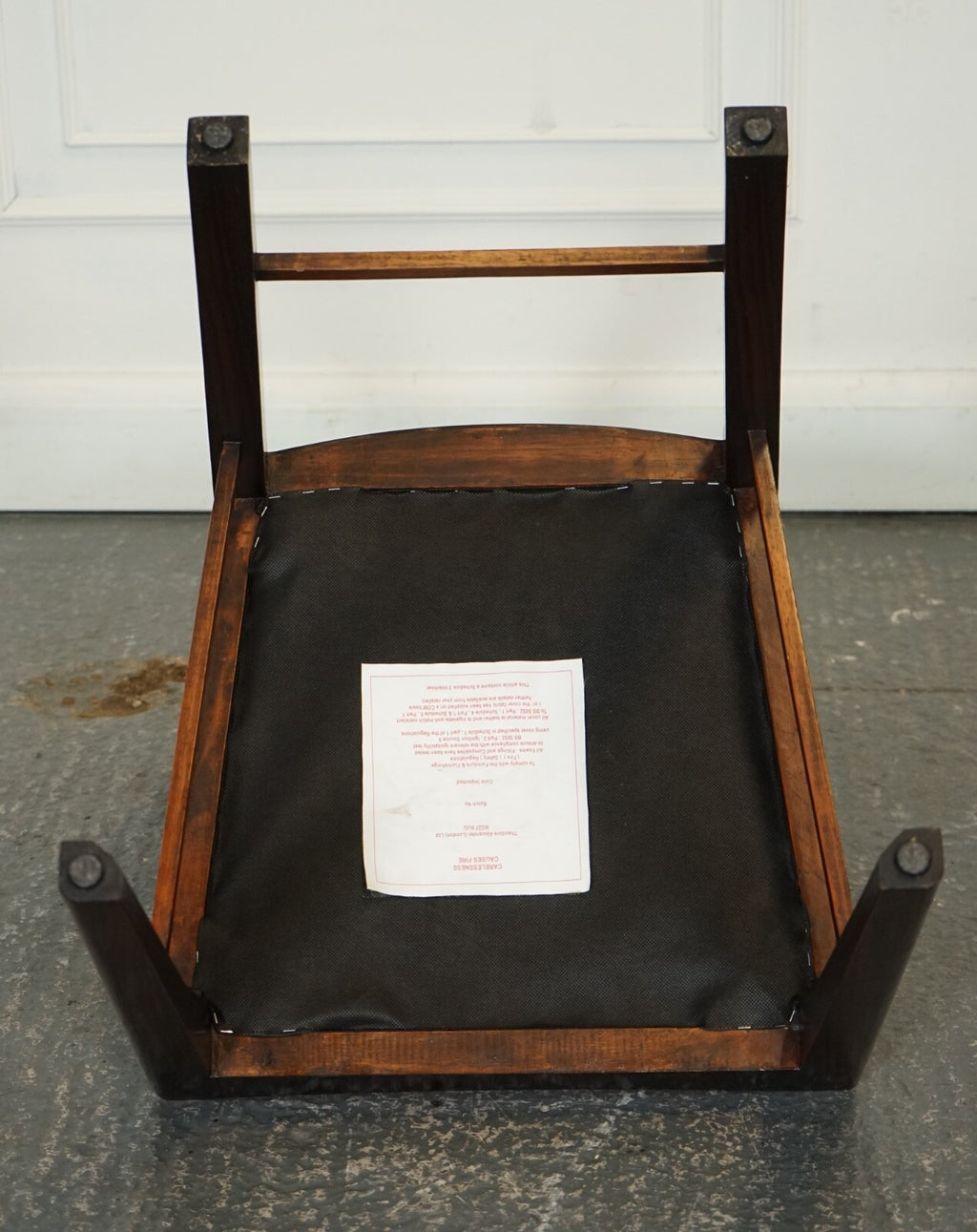 ART DECO STYLE THEODORE ALEXANDER OFFICE SIDE CHAIR WITH PONY HIDE SEAT