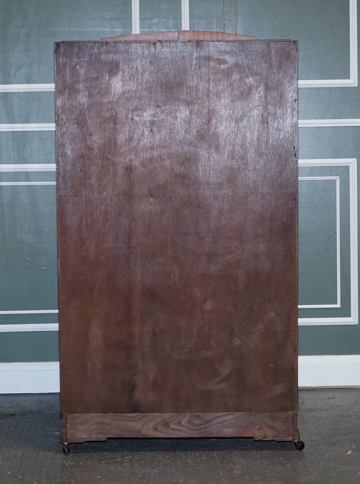 PETITE VINTAGE ART DECO OAK TWO DOOR WARDROBE