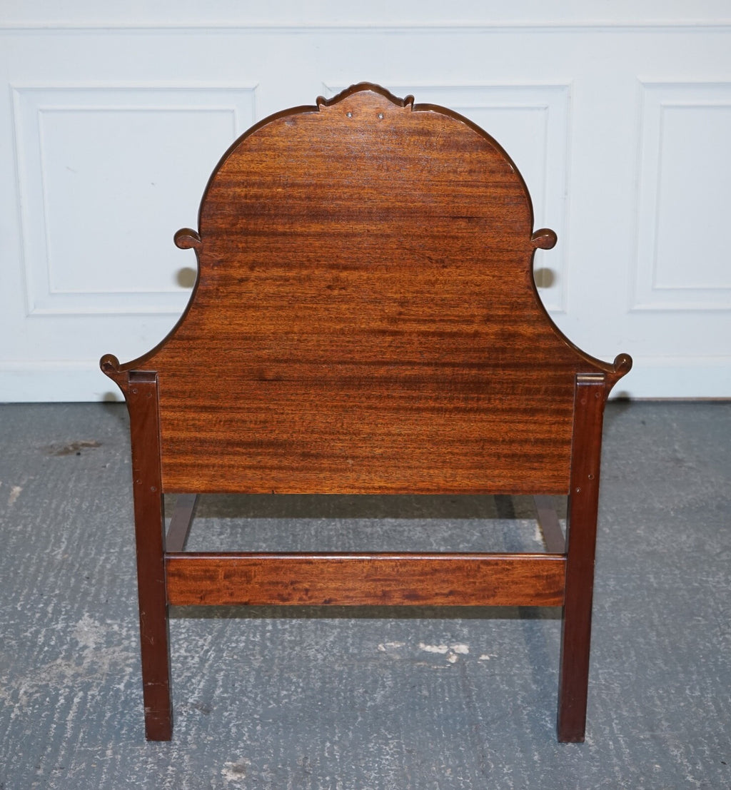 1930 ART DECO BURR WALNUT ENGLISH MADE VONO BEDSTEAD FRAME QUEEN ANNE LEGS 2/2