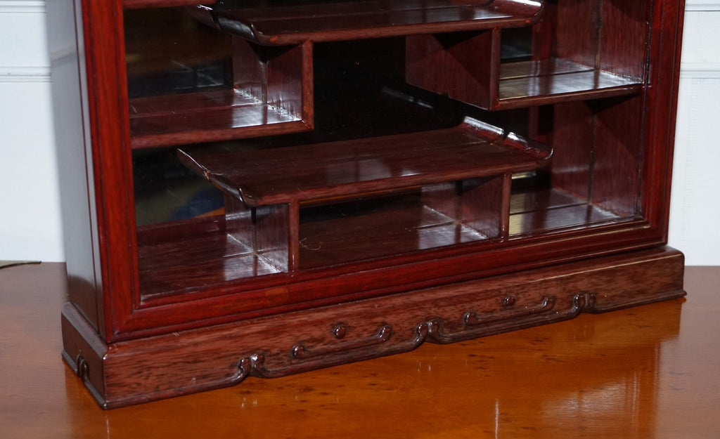 ASIAN ORIENTAL CHINESE STANDING OR HANGING WALL MOUNT DISPLAY CABINET