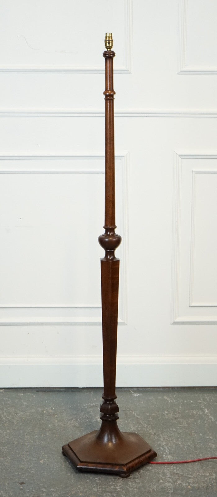 ANTIQUE HEAL'S HEXAGONAL BASE STANDING LAMP CIRCA 1930s