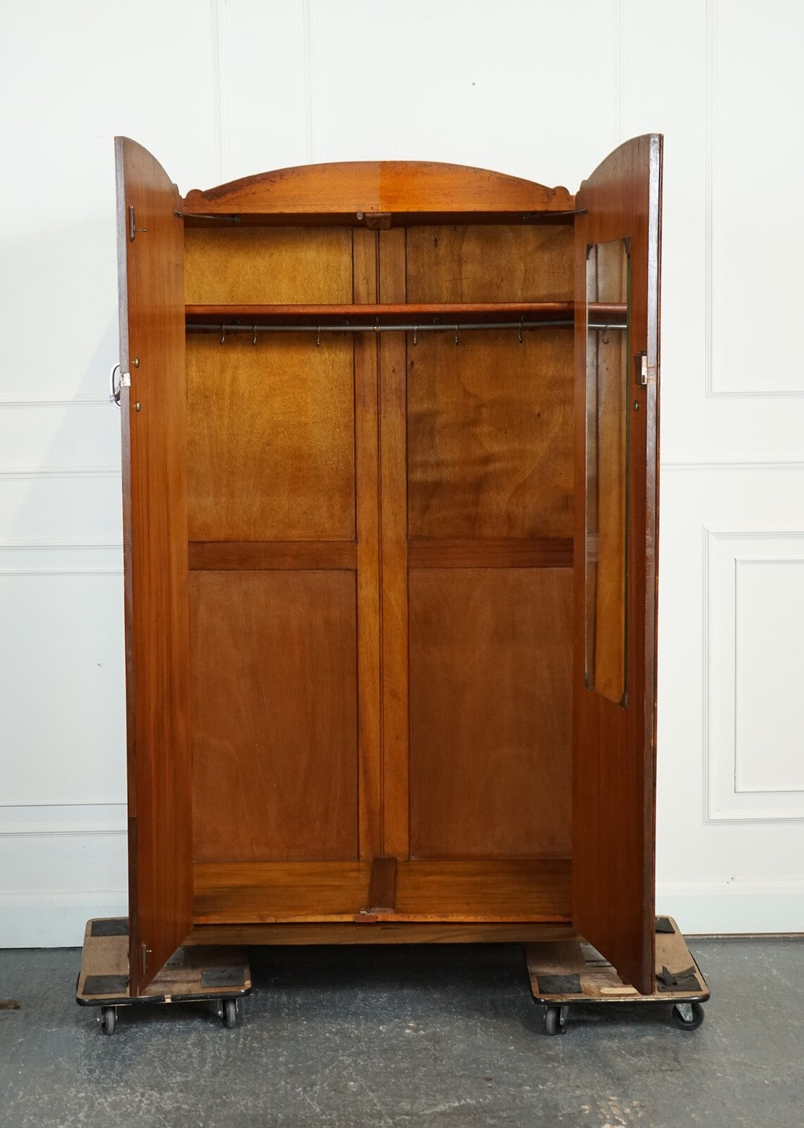LOVELY ART DECO LARGE BURR WALNUT WARDROBE