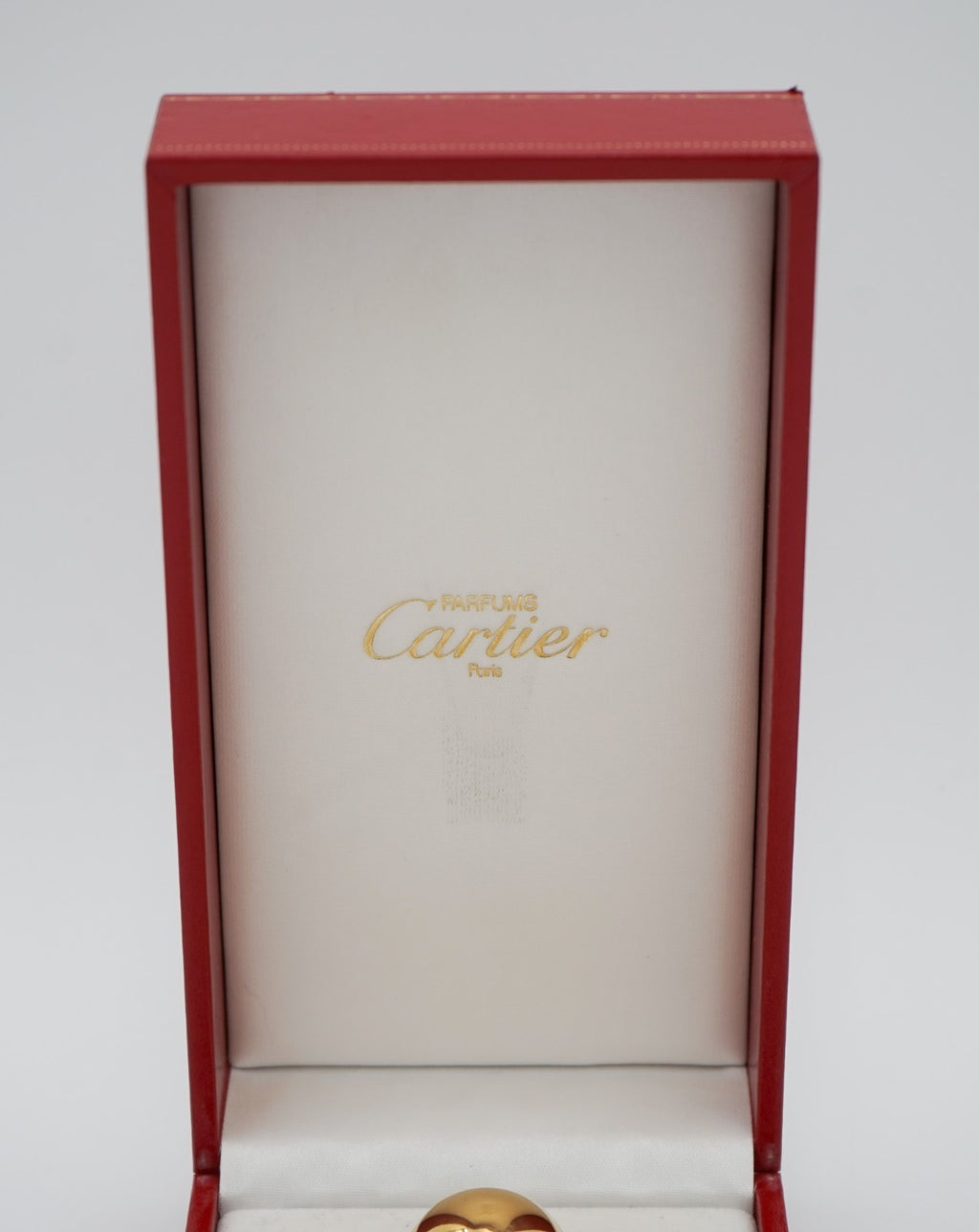 CARTIER LUXURY GOLD ATOMISER PARFUM FLACON “EAU DE PARFUM” BOXED DECORATiVE