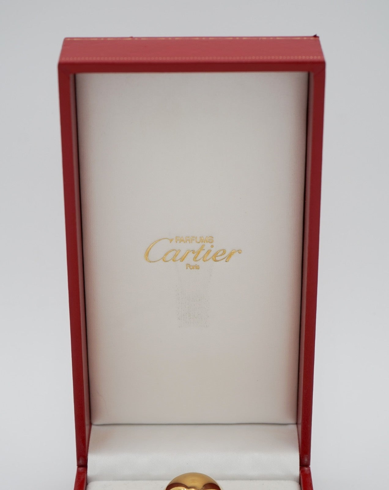 CARTIER LUXURY GOLD ATOMISER PARFUM FLACON “EAU DE PARFUM” BOXED DECORATiVE