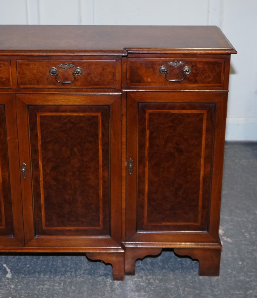 VINTAGE BURR WALNUT SIDEBOARD MADE BY JAN SMITH BRIGHTON