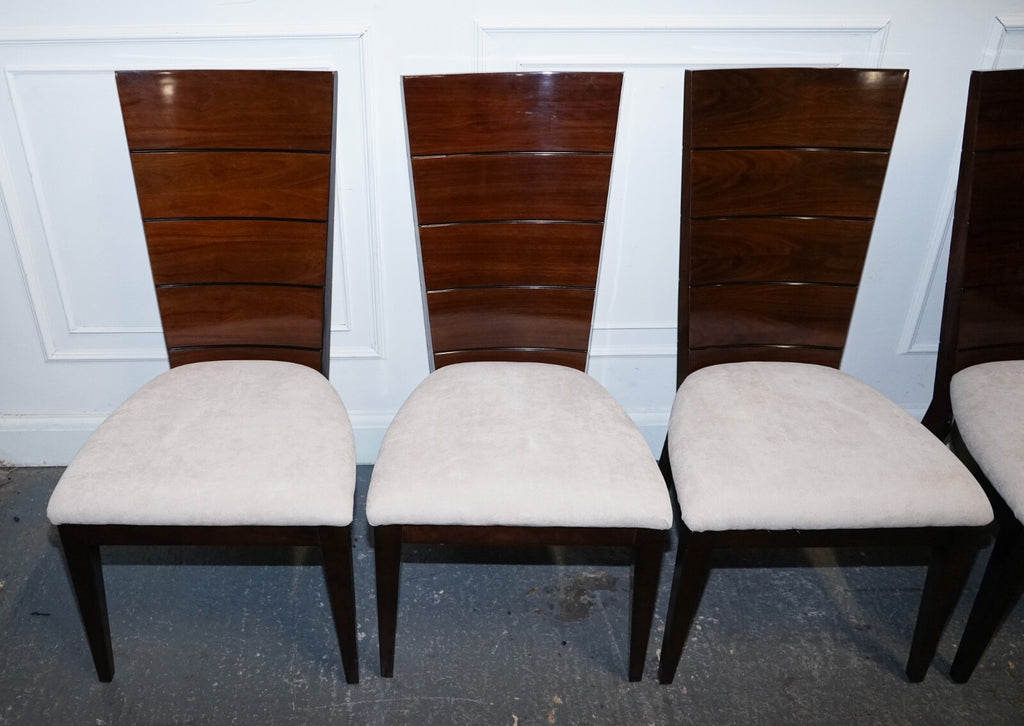 SET OF  10 DINING ART DECO STYLE CHAIRS BY GIORGIO COLLECTION ITALIAN DESIGNER