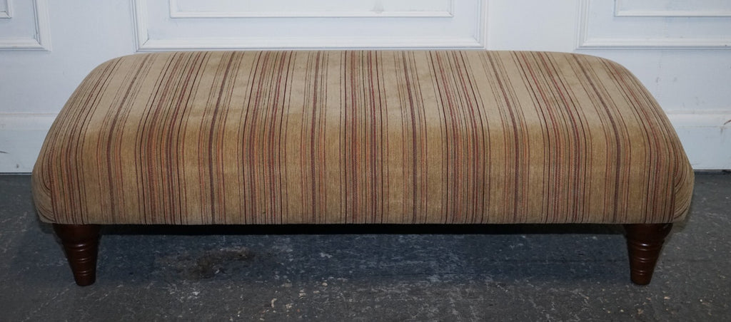 VINTAGE PARKER KNOLL FABRIC FOOTSTOOL OTTOMAN MATCHING SOFA AVAILABLE