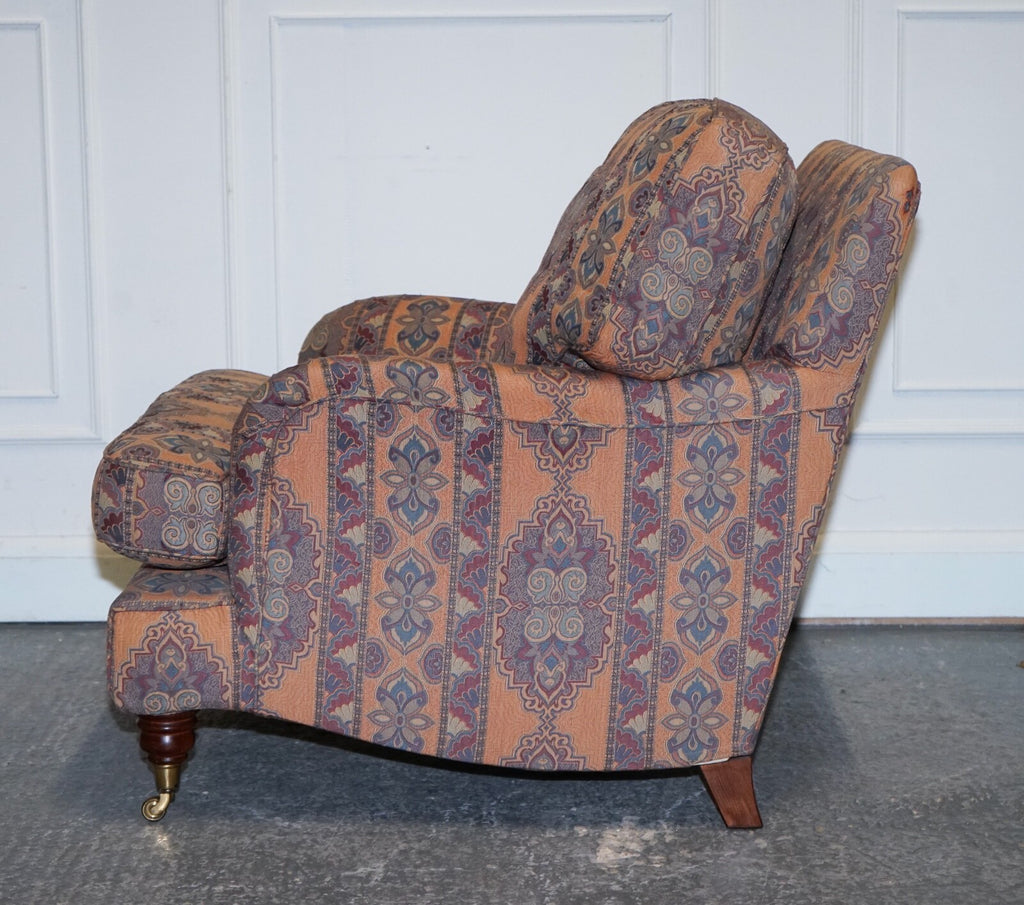 LOVELY MULTIYORK COUNTRYHOUSE REMOVABLE FABRIC HOWARD ARM STYLE LOUNGE ARMCHAIR