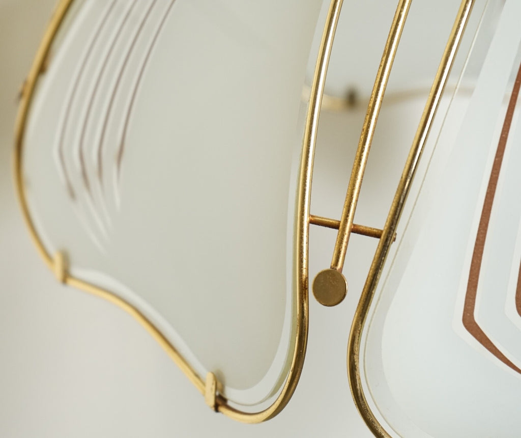 LOVELY ITALIAN ART DECO STYLE CHANDELIER LAMP