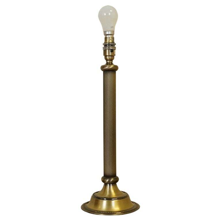 JOHN LEWIS SINGLE VINTAGE BRASS LOOK TABLE LAMP